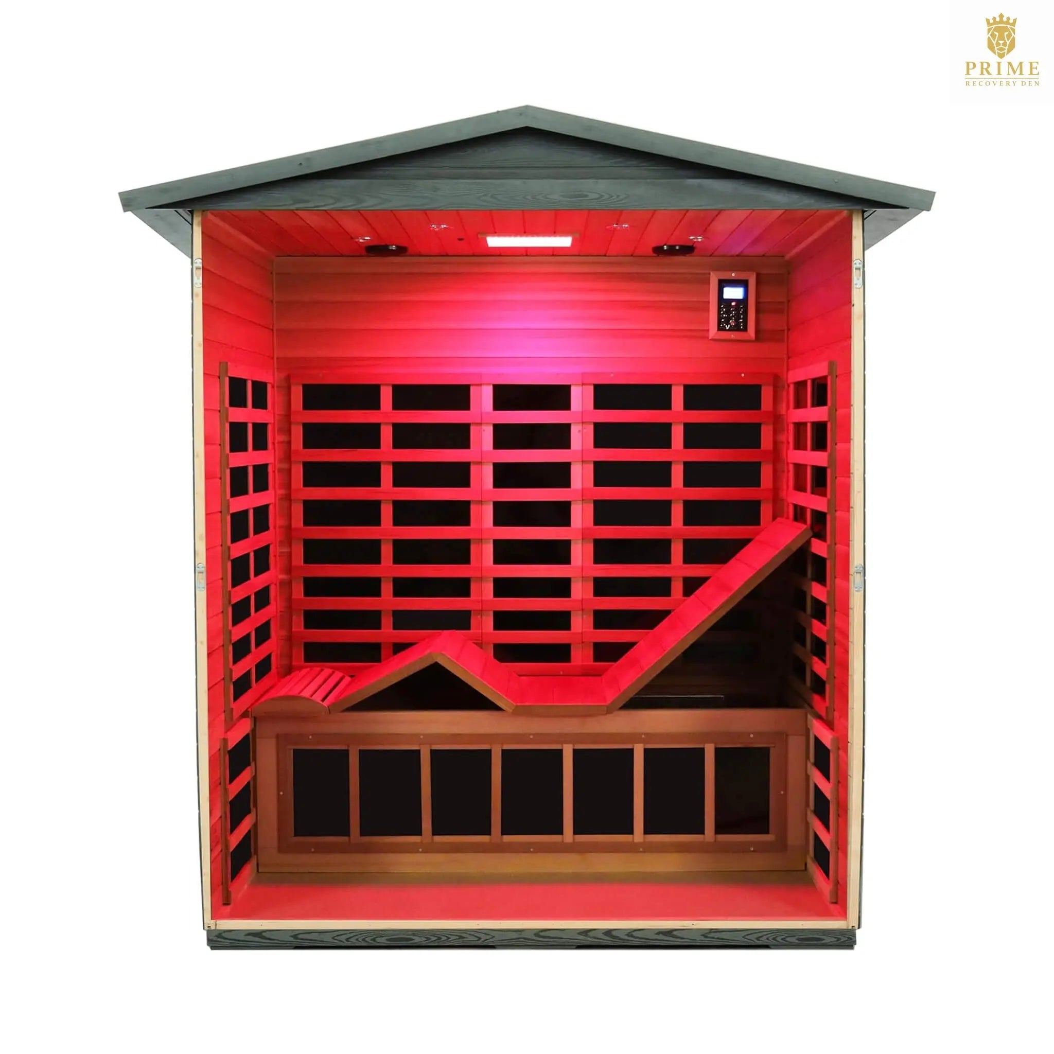 Thermora Nivea 3-Person Full-Spectrum Low EMF Carbonized Composite Infrared Sauna Room With Bluetooth Speakers (SAK85120) SAKSBY WHOLESALE