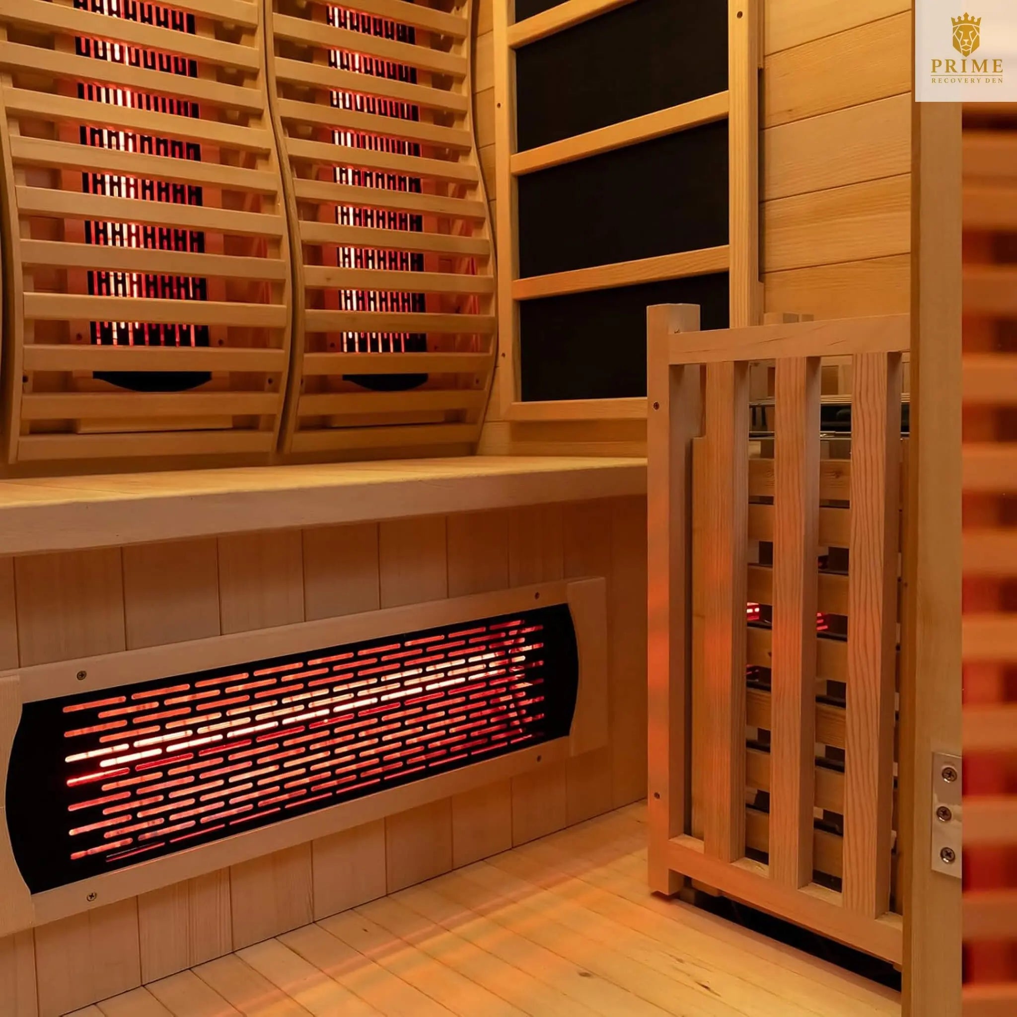 Rövia Luma 2-Person Indoor Hybrid Sauna Room With Infrared And 3.5KW Steam Heater [Made-To-Order] (SAK83750) SAKSBY WHOLESALE