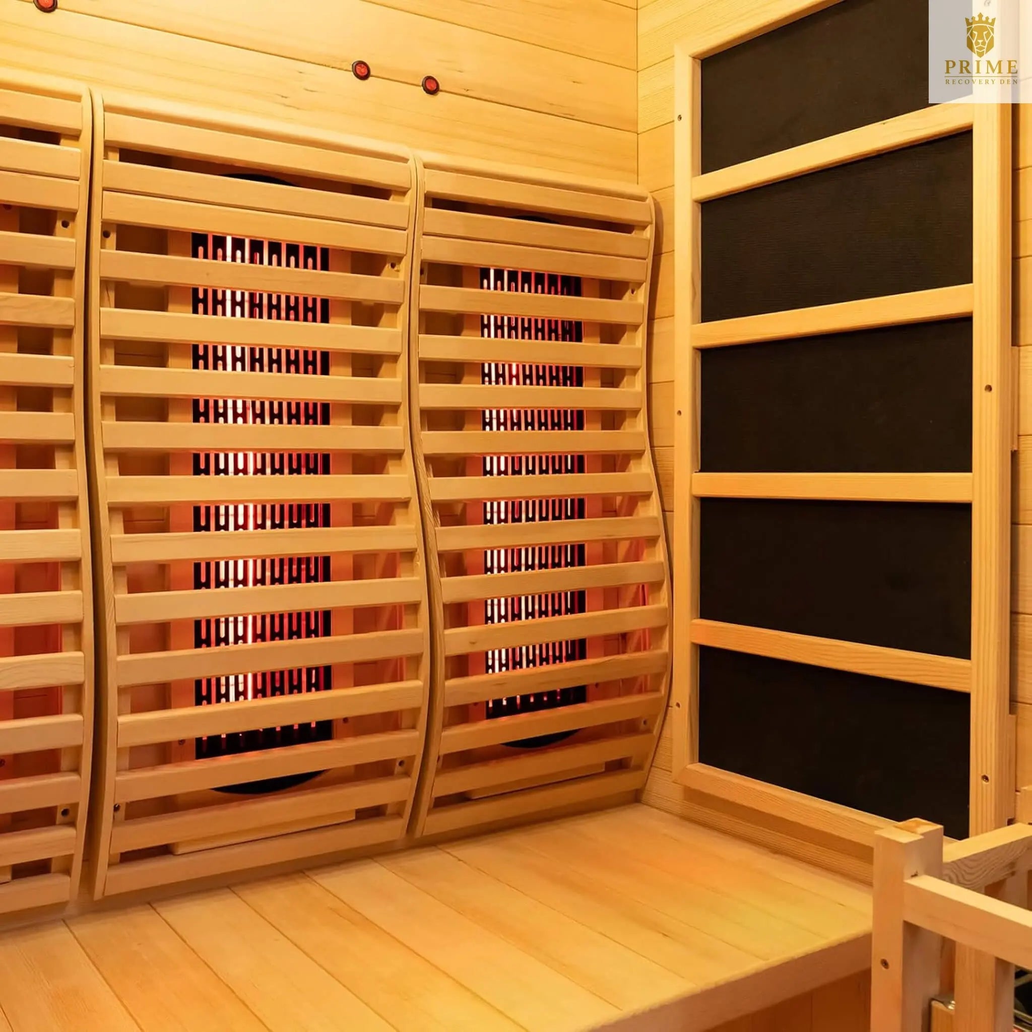 Rövia Luma 2-Person Indoor Hybrid Sauna Room With Infrared And 3.5KW Steam Heater [Made-To-Order] (SAK83750) SAKSBY WHOLESALE